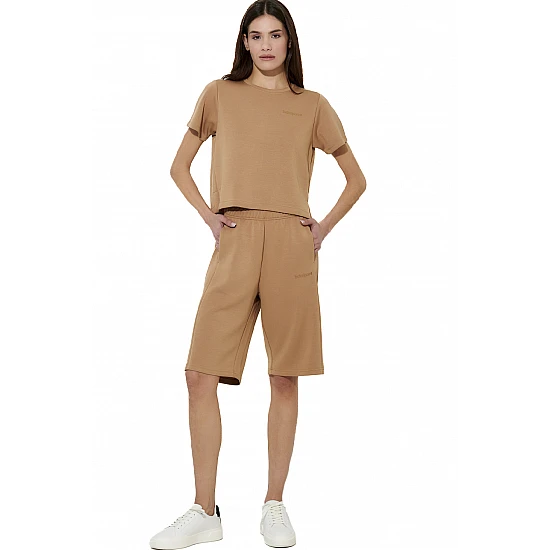 ΓΥΝΑΙΚΕΙΑ ΦΑΡΔΙΑ ΒΕΡΜΟΥΔΑ Body Action 031621-01-CARTOUCHE BROWN