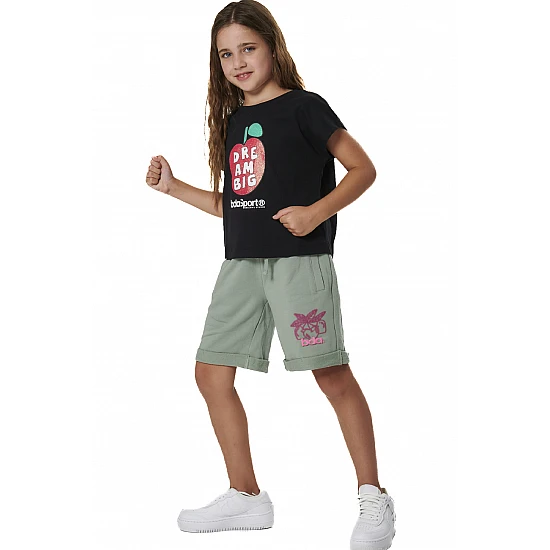 ΠΑΙΔΙΚΗ ΒΕΡΜΟΥΔΑ ΓΙΑ ΚΟΡΙΤΣΙΑ Body Action 032606-01-PISTACHIO GREEN