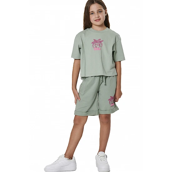 ΠΑΙΔΙΚΗ ΒΕΡΜΟΥΔΑ ΓΙΑ ΚΟΡΙΤΣΙΑ Body Action 032606-01-PISTACHIO GREEN