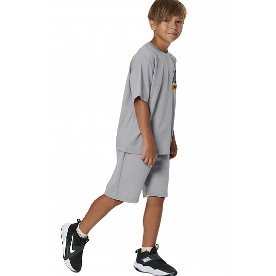 ΠΑΙΔΙΚΗ ΒΕΡΜΟΥΔΑ TECH FLEECE ΓΙΑ ΑΓΟΡΙΑ Body Action 034604-01-ULTIMATE GREY