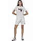 ΓΥΝΑΙΚΕΙΟ ΒΑΜΒΑΚΕΡΟ T-SHIRT Body Action 051618-01-STAR WHITE