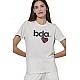ΓΥΝΑΙΚΕΙΟ ΒΑΜΒΑΚΕΡΟ T-SHIRT Body Action 051618-01-STAR WHITE