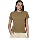 ΓΥΝΑΙΚΕΙΟ PIQUE T-SHIRT Body Action 051623-01-COVERT GREEN
