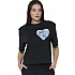 ΓΥΝΑΙΚΕΙΟ ΒΑΜΒΑΚΕΡΟ T-SHIRT Body Action 051624-01-BLACK
