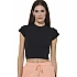 ΓΥΝΑΙΚΕΙΟ CROP T-SHIRT Body Action 051625-01-BLACK