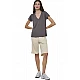 ΓΥΝΑΙΚΕΙΟ V-NECK T-SHIRT Body Action 051627-01-STEEL GREY