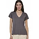 ΓΥΝΑΙΚΕΙΟ V-NECK T-SHIRT Body Action 051627-01-STEEL GREY