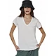 ΓΥΝΑΙΚΕΙΟ V-NECK T-SHIRT Body Action 051627-01-WHITE ALYSSUM