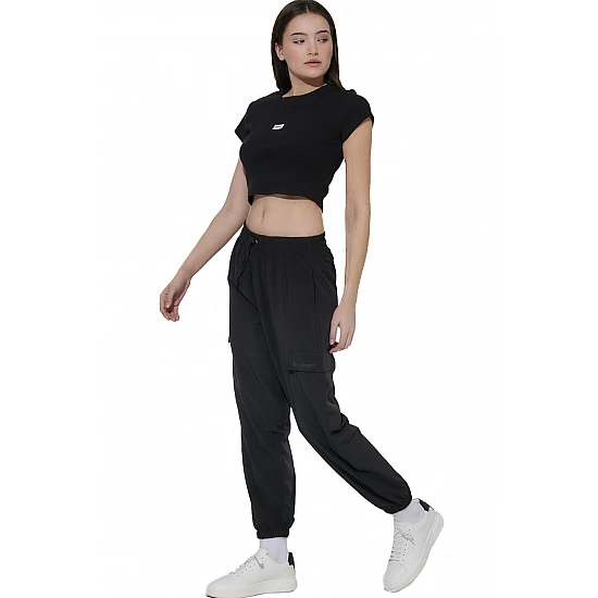 ΓΥΝΑΙΚΕΙΟ CROP T-SHIRT Body Action 051628-01-BLACK