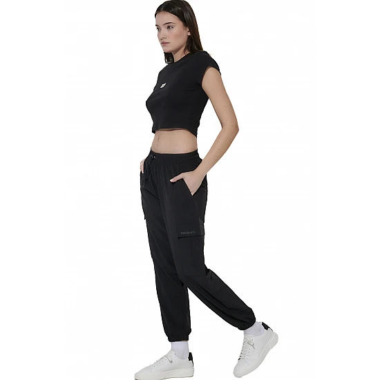 ΓΥΝΑΙΚΕΙΟ CROP T-SHIRT Body Action 051628-01-BLACK