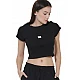 ΓΥΝΑΙΚΕΙΟ CROP T-SHIRT Body Action 051628-01-BLACK