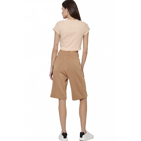 ΓΥΝΑΙΚΕΙΟ CROP T-SHIRT Body Action 051628-01-PEACH TAFFY