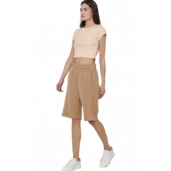 ΓΥΝΑΙΚΕΙΟ CROP T-SHIRT Body Action 051628-01-PEACH TAFFY