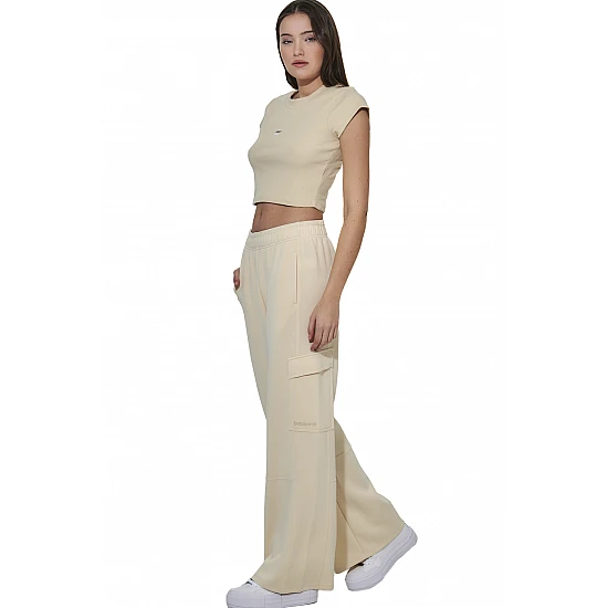 ΓΥΝΑΙΚΕΙΟ CROP T-SHIRT Body Action 051628-01-SUMMER SAND