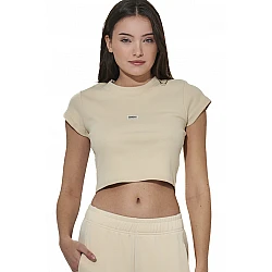 ΓΥΝΑΙΚΕΙΟ CROP T-SHIRT Body Action 051628-01-SUMMER SAND