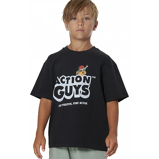 ΠΑΙΔΙΚΟ T-SHIRT ΓΙΑ ΑΓΟΡΙΑ Body Action 054604-01-BLACK