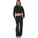 ΓΥΝΑΙΚΕΙΟ CROPPED ΦΟΥΤΕΡ ΜΕ ΚΟΥΚΟΥΛΑ Body Action 061524-01-BLACK