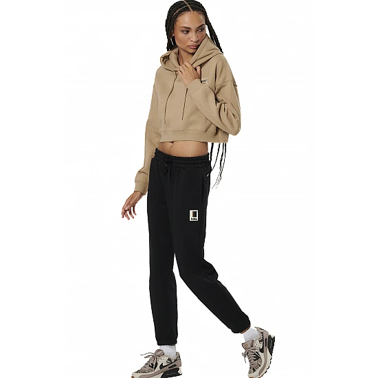 ΓΥΝΑΙΚΕΙΟ CROPPED ΦΟΥΤΕΡ ΜΕ ΚΟΥΚΟΥΛΑ Body Action 061524-01-TEAK BEIGE