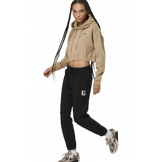 ΓΥΝΑΙΚΕΙΟ CROPPED ΦΟΥΤΕΡ ΜΕ ΚΟΥΚΟΥΛΑ Body Action 061524-01-TEAK BEIGE