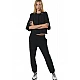 ΓΥΝΑΙΚΕΙΑ CROPPED ΜΠΛΟΥΖΑ  Body Action 061526-01-BLACK
