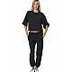 ΓΥΝΑΙΚΕΙΑ CROPPED ΜΠΛΟΥΖΑ  Body Action 061526-01-BLACK