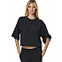 ΓΥΝΑΙΚΕΙΑ CROPPED ΜΠΛΟΥΖΑ  Body Action 061526-01-BLACK