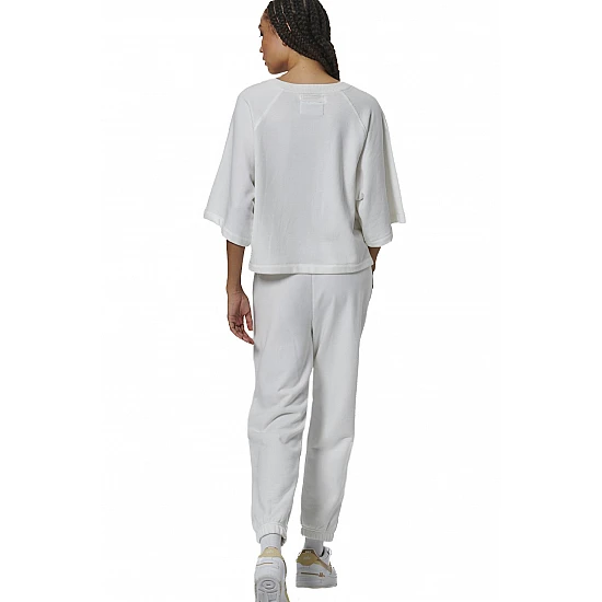 ΓΥΝΑΙΚΕΙΑ CROPPED ΜΠΛΟΥΖΑ  Body Action 061526-01-STAR WHITE
