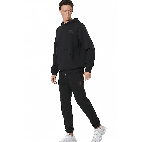ΑΝΔΡΙΚΟ FLEECE ΦΟΥΤΕΡ ΜΕ ΚΟΥΚΟΥΛΑ  Body Action 063514-01-BLACK
