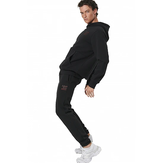 ΑΝΔΡΙΚΟ FLEECE ΦΟΥΤΕΡ ΜΕ ΚΟΥΚΟΥΛΑ  Body Action 063514-01-BLACK