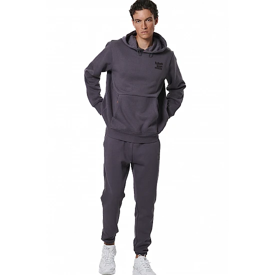 ΑΝΔΡΙΚΟ FLEECE ΦΟΥΤΕΡ ΜΕ ΚΟΥΚΟΥΛΑ  Body Action 063514-01-BOULEVARD GREY