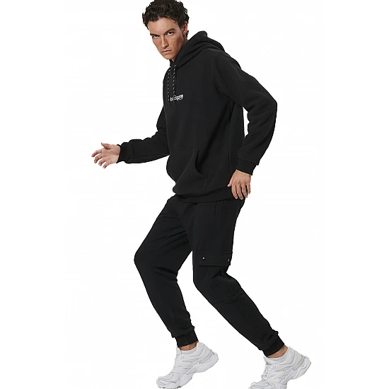ΑΝΔΡΙΚΟ SHERPA ΦΟΥΤΕΡ ΜΕ ΚΟΥΚΟΥΛΑ Body Action 063516-01-BLACK