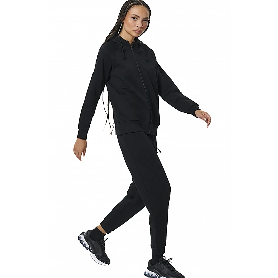 ΓΥΝΑΙΚΕΙΑ FLEECE ΖΑΚΕΤΑ ΜΕ ΚΟΥΚΟΥΛΑ  Body Action 071520-01-BLACK