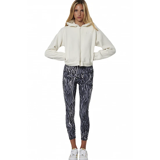 ΓΥΝΑΙΚΕΙΑ SHERPA ΖΑΚΕΤΑ ΜΕ ΚΟΥΚΟΥΛΑ Body Action 071523-01-ARCTIC WOLF ECRU