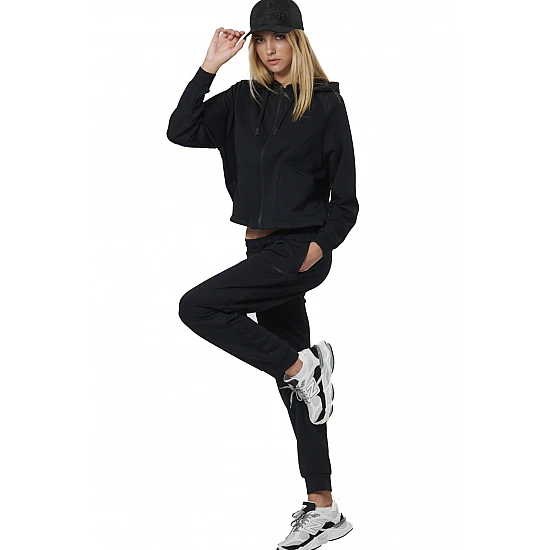 ΓΥΝΑΙΚΕΙΑ MODAL ΖΑΚΕΤΑ ΜΕ ΚΟΥΚΟΥΛΑ Body Action 071524-01-BLACK