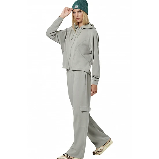 ΓΥΝΑΙΚΕΙΑ MODAL ΖΑΚΕΤΑ ΜΕ ΚΟΥΚΟΥΛΑ Body Action 071524-01-FOG GREEN