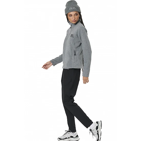 ΓΥΝΑΙΚΕΙΑ POLAR FLEECE ΖΑΚΕΤΑ Body Action 071525-01-DARK MELANGE GREY
