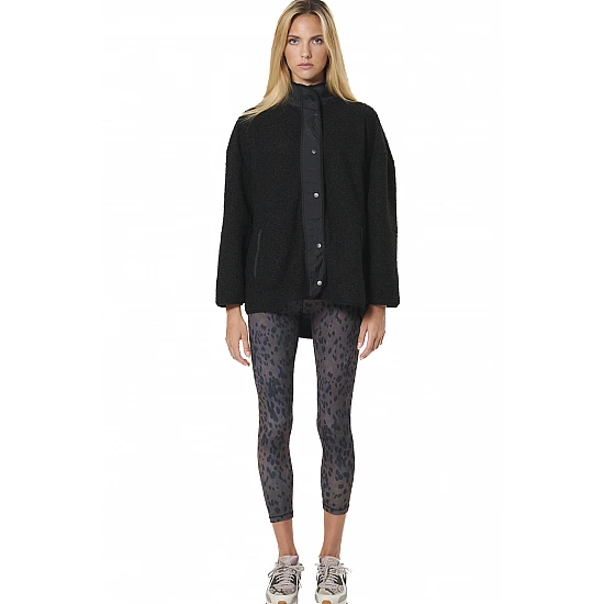 ΓΥΝΑΙΚΕΙΑ OVERSIZED BOUCLE-FLEECE ΖΑΚΕΤΑ Body Action 071530-01-BLACK