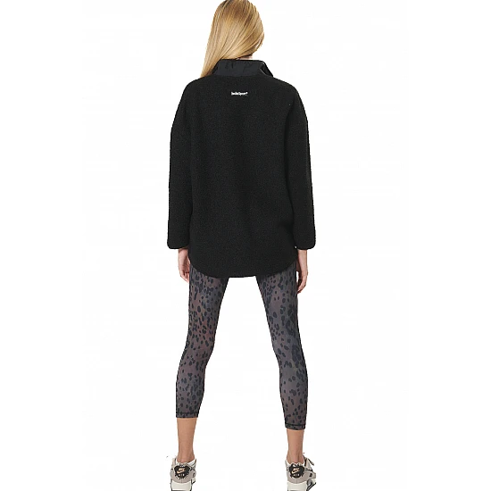 ΓΥΝΑΙΚΕΙΑ OVERSIZED BOUCLE-FLEECE ΖΑΚΕΤΑ Body Action 071530-01-BLACK