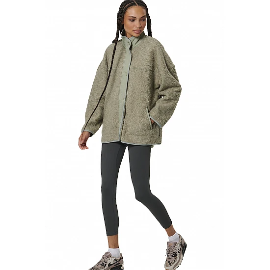 ΓΥΝΑΙΚΕΙΑ OVERSIZED BOUCLE-FLEECE ΖΑΚΕΤΑ Body Action 071530-01-FOG GREEN