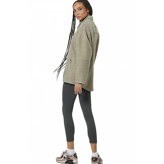 ΓΥΝΑΙΚΕΙΑ OVERSIZED BOUCLE-FLEECE ΖΑΚΕΤΑ Body Action 071530-01-FOG GREEN