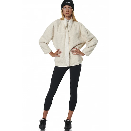 ΓΥΝΑΙΚΕΙΑ OVERSIZED BOUCLE-FLEECE ΖΑΚΕΤΑ Body Action 071530-01-PRISTINE ECRU