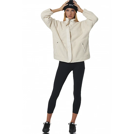 ΓΥΝΑΙΚΕΙΑ OVERSIZED BOUCLE-FLEECE ΖΑΚΕΤΑ Body Action 071530-01-PRISTINE ECRU