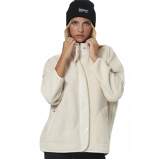 ΓΥΝΑΙΚΕΙΑ OVERSIZED BOUCLE-FLEECE ΖΑΚΕΤΑ Body Action 071530-01-PRISTINE ECRU