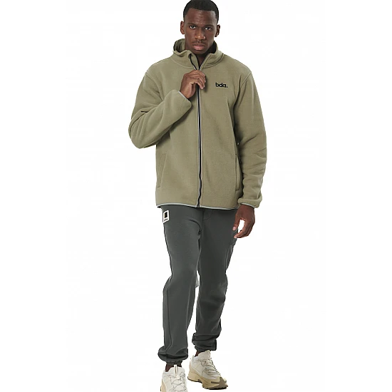 ΑΝΔΡΙΚΗ BOUCLE-FLEECE ΖΑΚΕΤΑ Body Action 073522-01-FOG GREEN