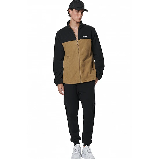 ΑΝΔΡΙΚΗ POLAR FLEECE ΖΑΚΕΤΑ Body Action 073527-01-BLACK MOCHA GREY