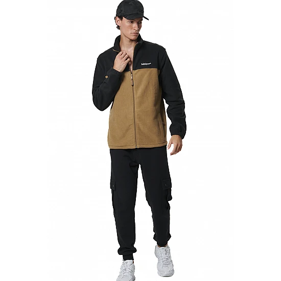 ΑΝΔΡΙΚΗ POLAR FLEECE ΖΑΚΕΤΑ Body Action 073527-01-BLACK MOCHA GREY