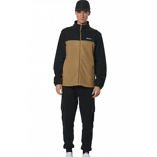ΑΝΔΡΙΚΗ POLAR FLEECE ΖΑΚΕΤΑ Body Action 073527-01-BLACK MOCHA GREY
