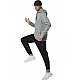 ΑΝΔΡΙΚΗ KNIT FLEECE ΖΑΚΕΤΑ ΜΕ ΚΟΥΚΟΥΛΑ Body Action 073528-01-CHALK GREY HEATHER