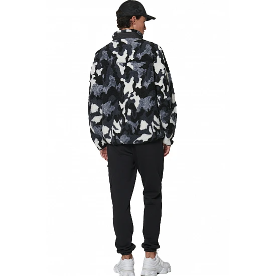 ΑΝΔΡΙΚΗ SHERPA ΖΑΚΕΤΑ  Body Action 073529-01-CAMO BLACK GREY