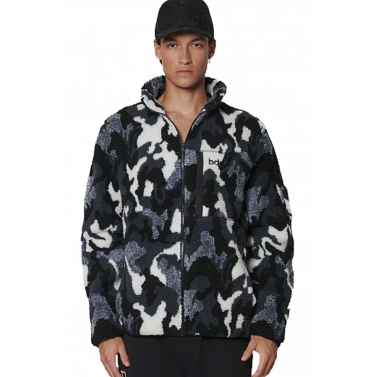ΑΝΔΡΙΚΗ SHERPA ΖΑΚΕΤΑ  Body Action 073529-01-CAMO BLACK GREY